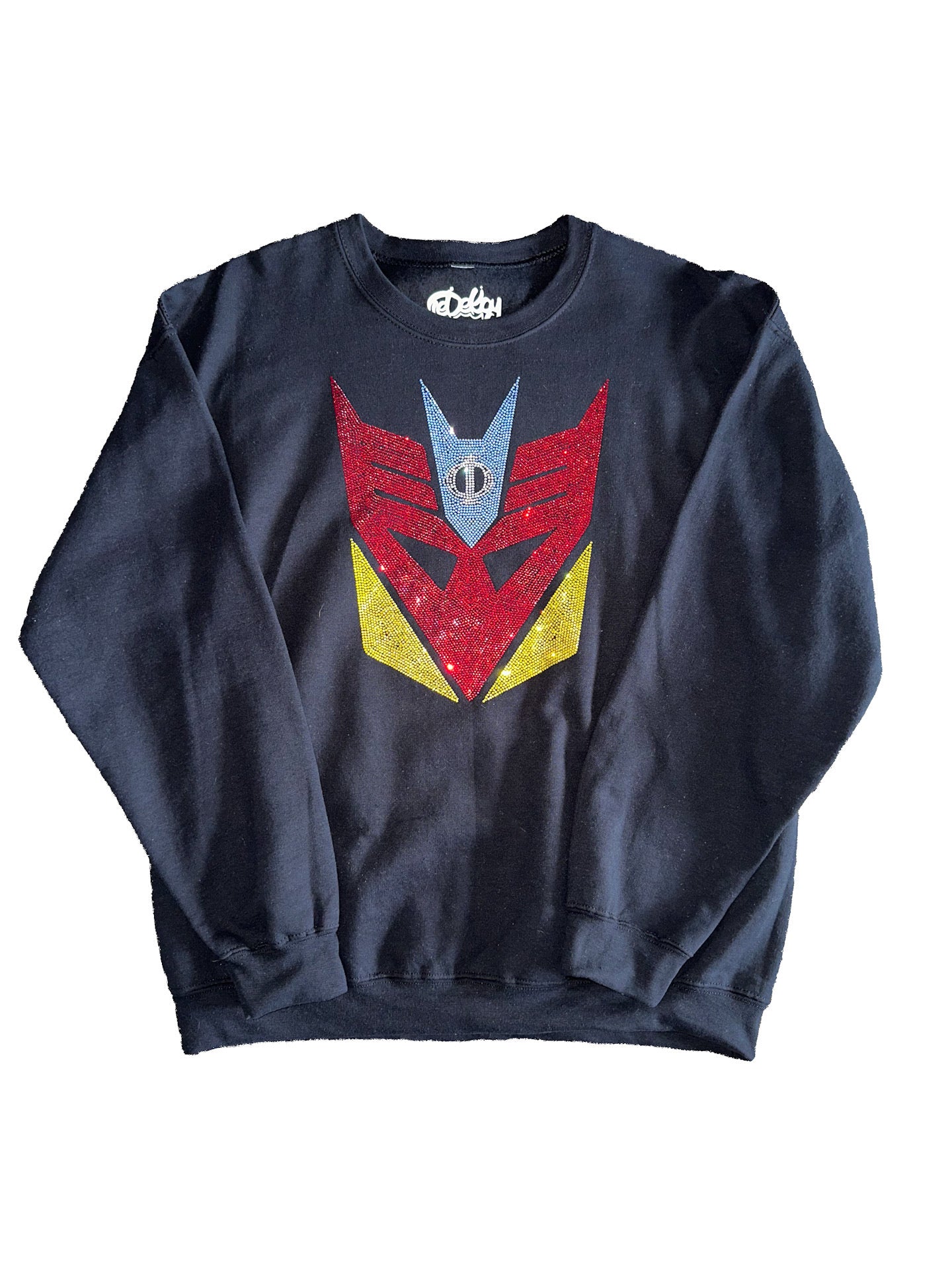 Rainbow Collection - Bejeweled Decepticujo Black Sweatshirt