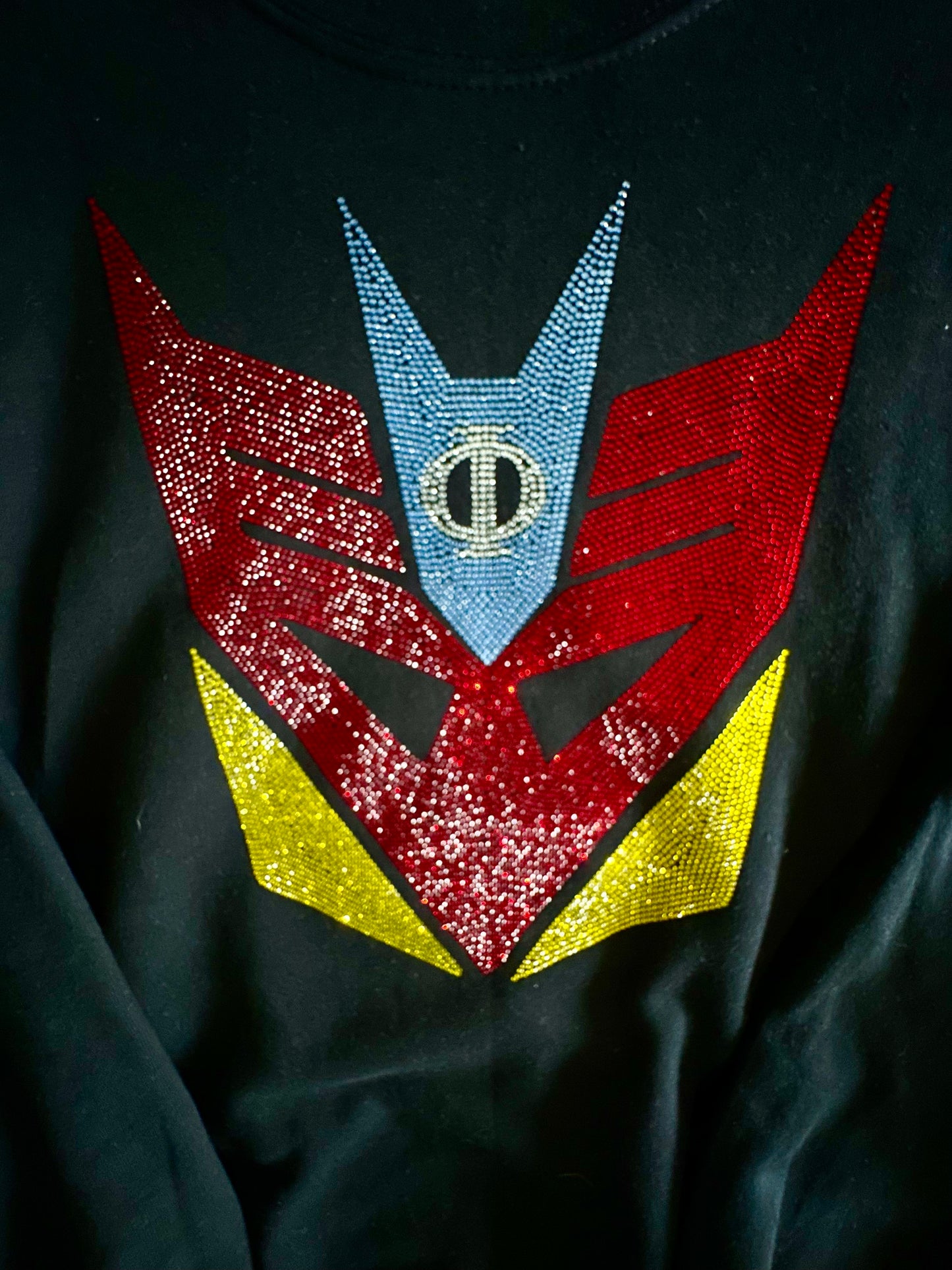 Rainbow Collection - Bejeweled Decepticujo Black Sweatshirt
