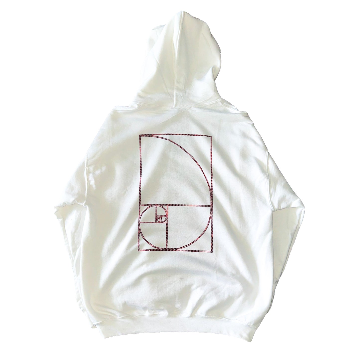 Bejeweled Red CUJO White Hoodie