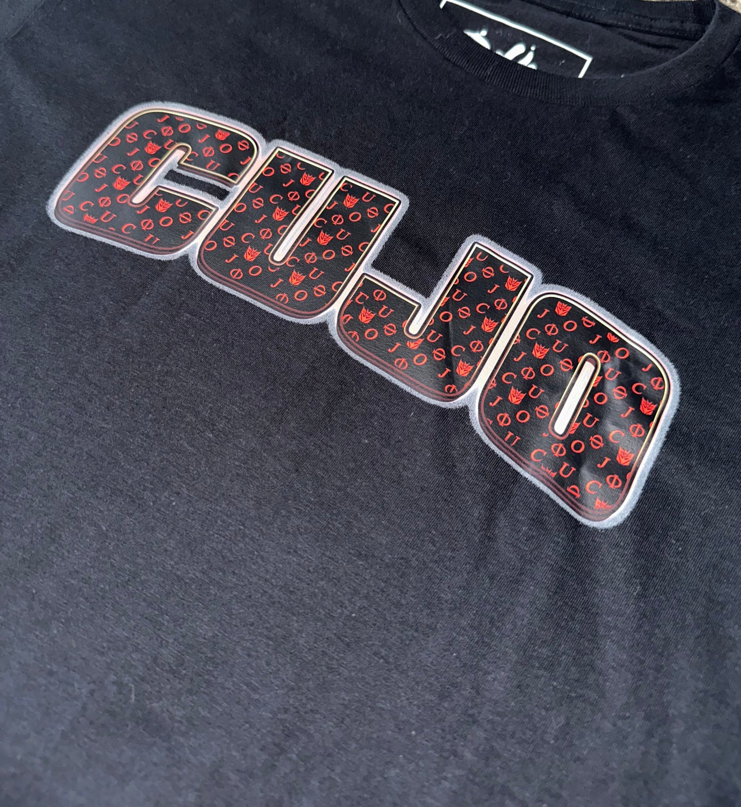 Cujo Pattern Bejeweled Phi Tee